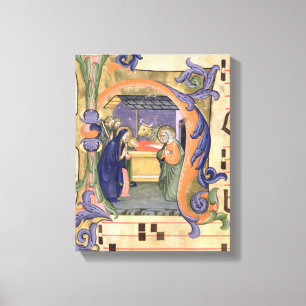 Lienzo Ms 571 f.6r Historiador inicial "H" que representa