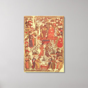 Lienzo Ms Supp. Pers.Genghis Khan y su esposa