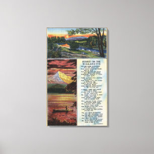 Lienzo Mt. Capilla de la opinión perdida del lago