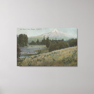 Lienzo Mt. Hood, Oregón - Vista de la montaña desde el ho