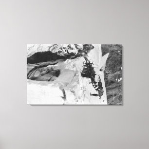 Lienzo Mt. Rainier, miembros de los glaciares de WA