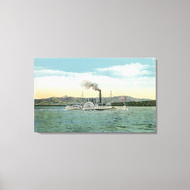 Lienzo Mt. Washington Steamer, Ossipee Range View (Anverso)