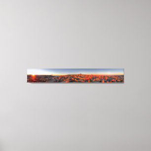 Lienzo Mt Whitney Sunset Panorama - John Muir Trail