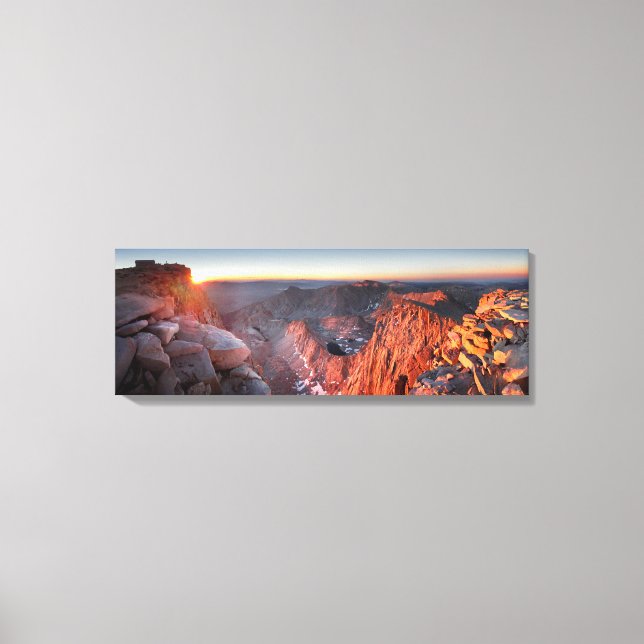 Lienzo Mt Whitney y Pinnacles Sunrise - John Muir Trail (Anverso)