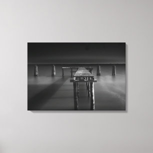 Lienzo Muelle abandonado en el lago Monroe