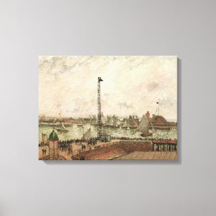 Lienzo Muelle de Pilotos, Le Havre, Brumoso de Camille Pi