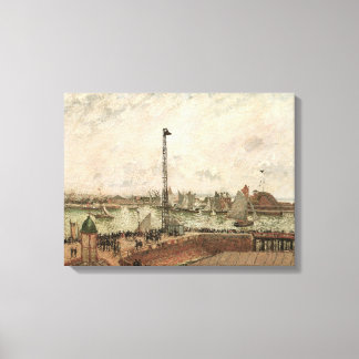 Lienzo Muelle de Pilotos, Le Havre, Brumoso de Camille Pi