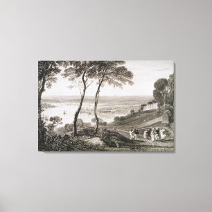 Lienzo Muelle de Plymouth del soporte Edgecombe, de