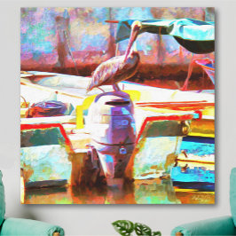 Lienzo Muelle Los Peines Pelican 0463 Art