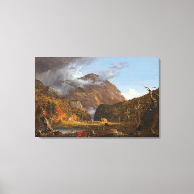 Lienzo Muesca de las montañas blancas (muesca de (Anverso)