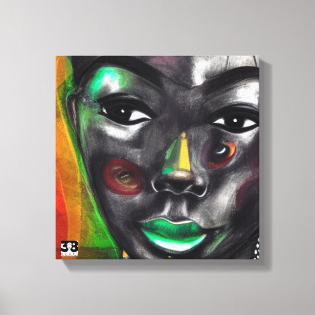 Lienzo Mujer africana (Anverso)