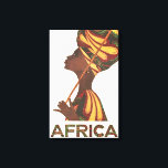 Lienzo Mujer africana<br><div class="desc">Mujer africana tradicional</div>