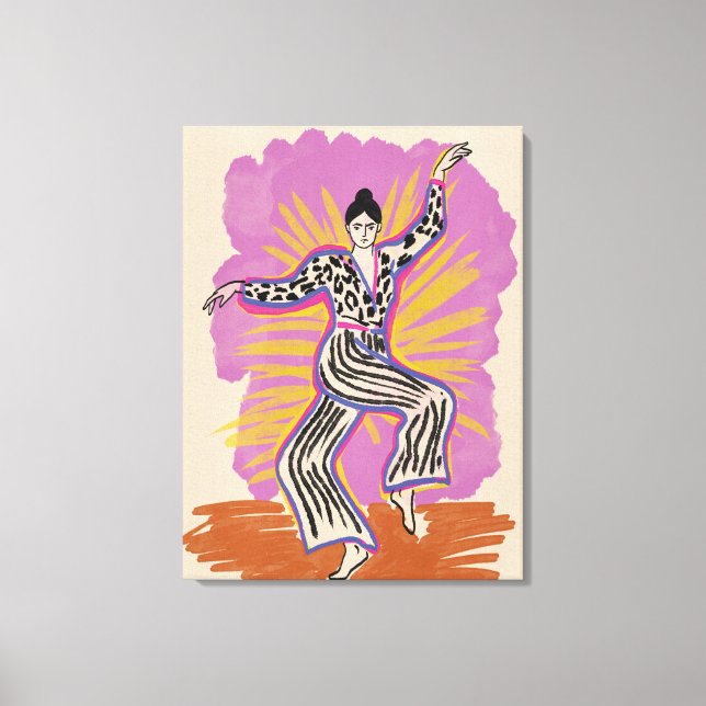 Lienzo Mujer Bailando (Anverso)