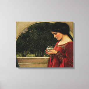 Lienzo Mujer Bola de Cristal Pintura de Waterhouse
