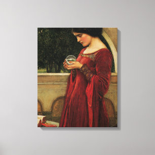 Lienzo Mujer Bola de Cristal Pintura de Waterhouse