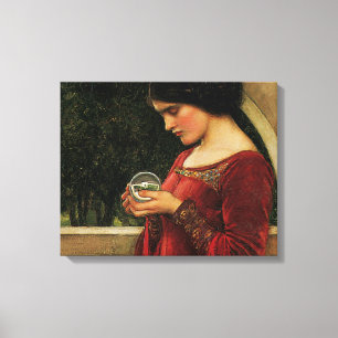 Lienzo Mujer Bola de Cristal Pintura de Waterhouse