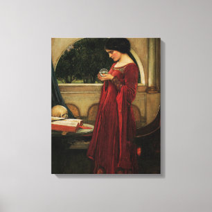 Lienzo Mujer Bola de Cristal Pintura de Waterhouse