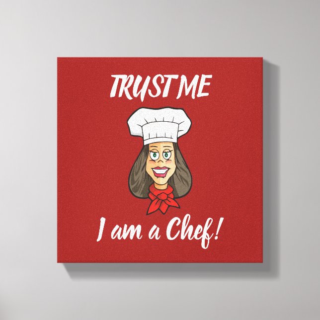 Lienzo Mujer Chef (Anverso)