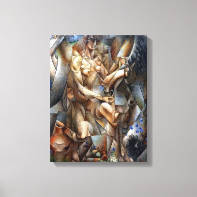 Lienzo Mujer con caballo (Anverso)