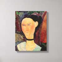 Mujer con cuello de terciopelo, c.1915