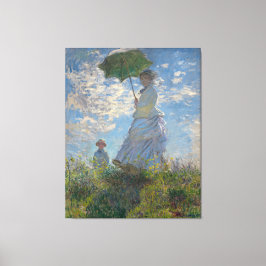 Lienzo Mujer con parasol de Claude Monet