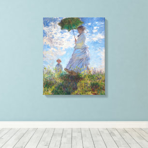 Lienzo Mujer con parasol   Monet