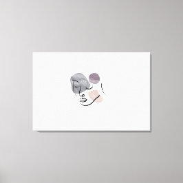 Lienzo Mujer Dama Rostro Modelo De Moda