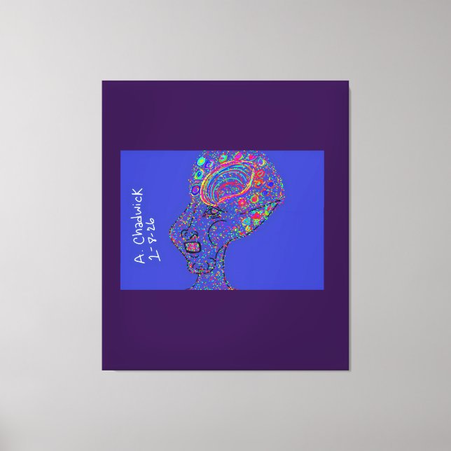 Lienzo Mujer de gracia y encanto  (Anverso)
