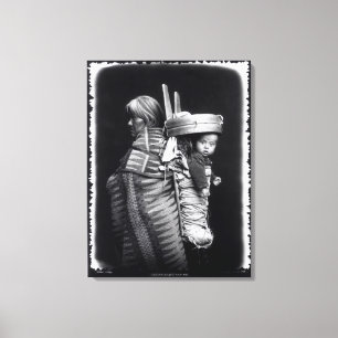 Lienzo Mujer de Navajo que lleva un papoose en ella