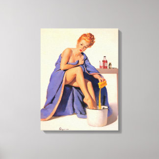 Lienzo Mujer de pelo rojo caliente