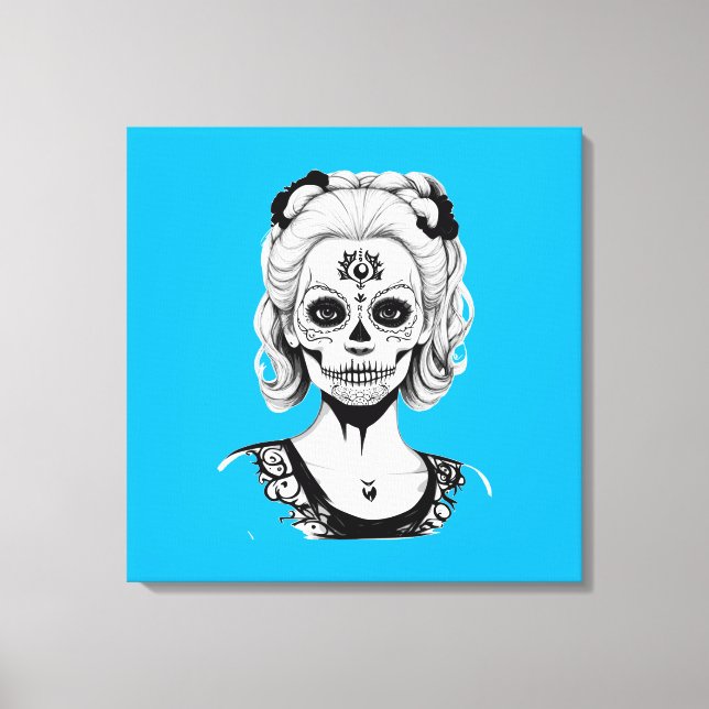 LIENZO MUJER DE SKULLHEAD (Anverso)