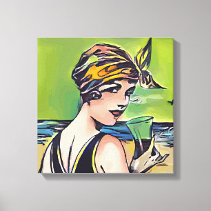 Lienzo Mujer de verano