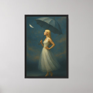 Lienzo Mujer elegante con imagen de tela Bella Artes de p