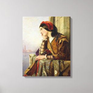 Lienzo Mujer en el amor, 1856