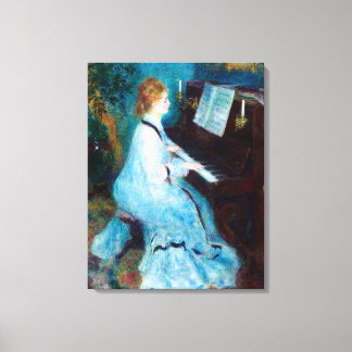 Lienzo Mujer en el piano