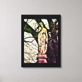 Lienzo Mujer en invierno