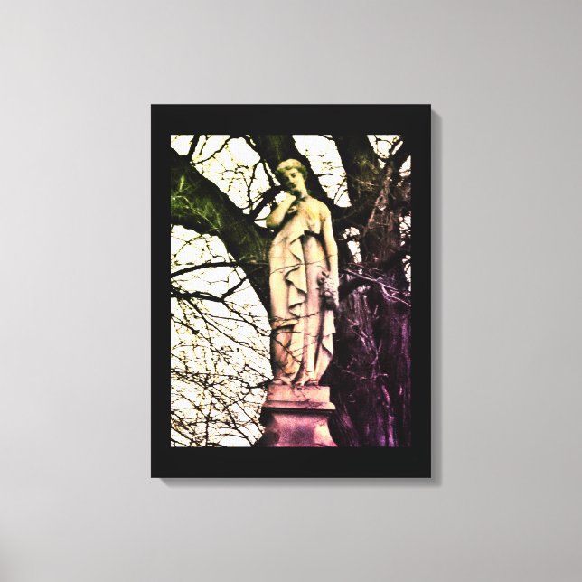 Lienzo Mujer en invierno (Anverso)