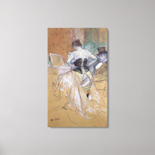 Lienzo Mujer en su retrete, s de Enrique de