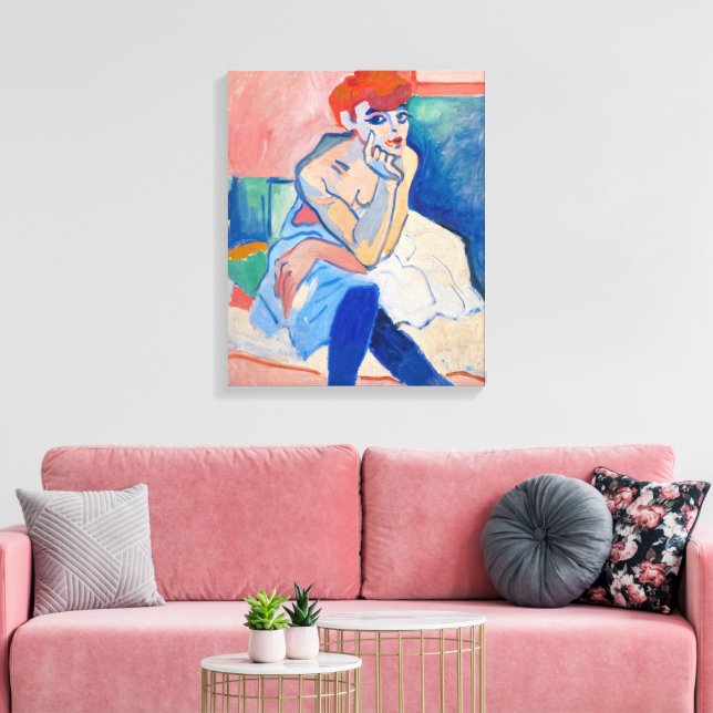 Lienzo Mujer en una quimera | Andre Derain | (Insitu (Sala de estar))