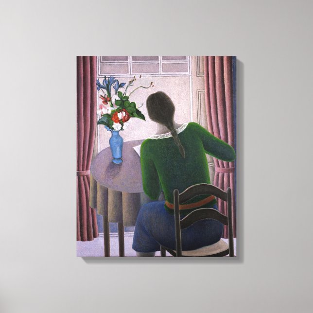 Lienzo Mujer en Window 1998 (Anverso)