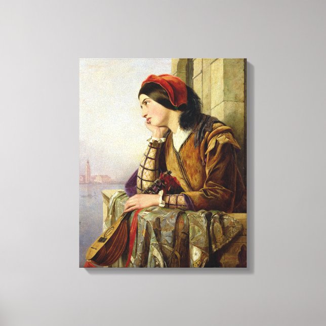 Lienzo Mujer enamorada, 1856 (Anverso)