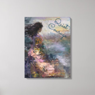 Lienzo Mujer Etérea Inspiradora Impresionista Pastel