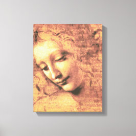 Lienzo Mujer hermosa de Leonardo da Vinci