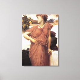 Lienzo Mujer hermosa por una fuente (Frederic Leighton)