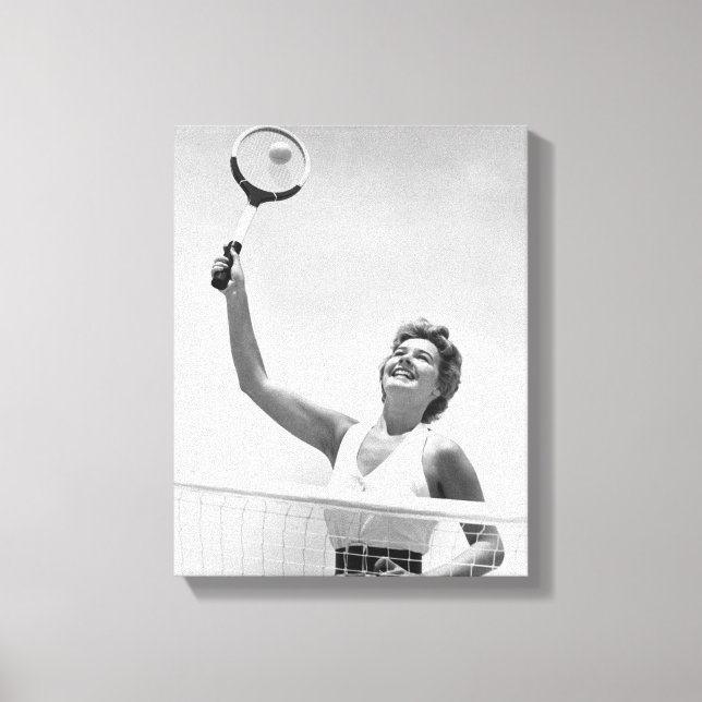 Lienzo Mujer jugando al tenis 2 (Anverso)