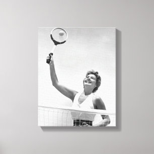 Lienzo Mujer jugando al tenis 2