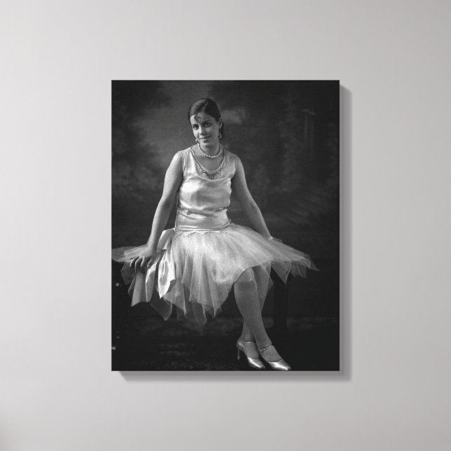 Lienzo Mujer negra de los años 30 (Anverso)