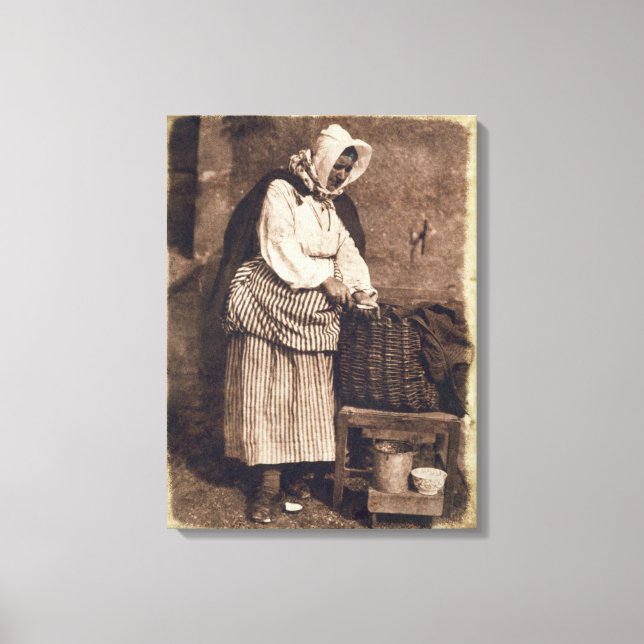 Lienzo Mujer ostión, 1843-47 (papel salado impreso de cal (Anverso)