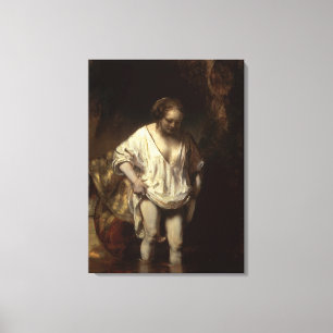 Lienzo Mujer que se baña en una corriente, 1654