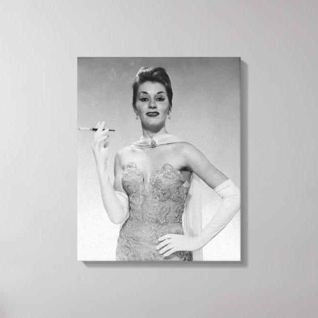 Lienzo Mujer vestida (Anverso)